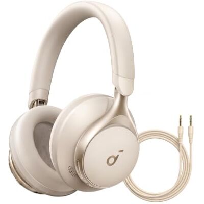 Soundcore by Anker Space One Casque sans fil Réduction de Bruit Active Adaptative, Réduction des voix humaine 2X plus efficace, ANC 40H, Contrôle app, LDAC Hi-Res Wireless Audio, Ajustement Confort Soundcore by Anker Space One Casque sans fil Réduction de Bruit Active Adaptative, Réduction des voix humaine 2X plus efficace, ANC 40H, Contrôle app, LDAC Hi-Res Wireless Audio, Ajustement Confort