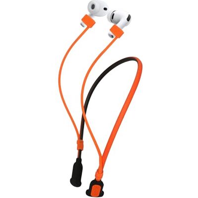 kwmobile Tour de Cou en Silicone pour Apple Airpods 3/4 / Pro 1 / Pro 2 / Airpods Pro 3 Support pour Jogging Sangle pour Écouteurs Intra-Auriculaires Accessoire pour Écouteurs noir-orange kwmobile Tour de Cou en Silicone pour Apple Airpods 3/4 / Pro 1 / Pro 2 / Airpods Pro 3 Support pour Jogging Sangle pour Écouteurs Intra-Auriculaires Accessoire pour Écouteurs noir-orange
