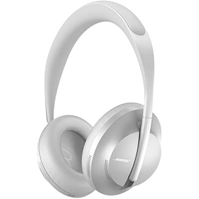Bose Noise Cancelling Headphones 700 – Casque Bluetooth sans fil Supra-Aural avec Microphone Intégré pour des Appels Clairs et le Contrôle vocal via Alexa, Argent Bose Noise Cancelling Headphones 700 – Casque Bluetooth sans fil Supra-Aural avec Microphone Intégré pour des Appels Clairs et le Contrôle vocal via Alexa, Argent