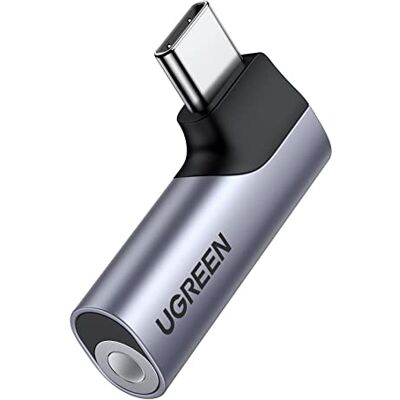 UGREEN Adaptateur USB C Jack 3.5mm Micro TRRS Coudé 90 Degrés DAC(Gris) Adaptateur Écouteurs Casque Audio Compatible avec iPhone 17 Pro Max Air 16 MacBook iPad Pro Air Galaxy S25 S24 Ultra Pixel 10 UGREEN Adaptateur USB C Jack 3.5mm Micro TRRS Coudé 90 Degrés DAC(Gris) Adaptateur Écouteurs Casque Audio Compatible avec iPhone 17 Pro Max Air 16 MacBook iPad Pro Air Galaxy S25 S24 Ultra Pixel 10
