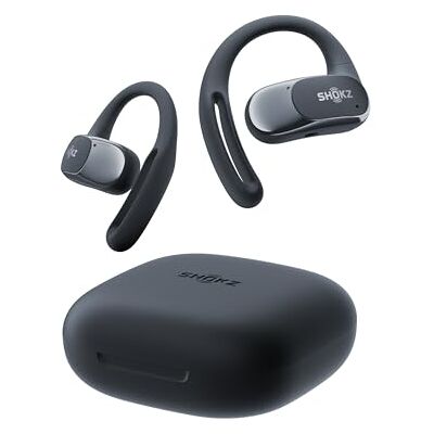 SHOKZ OpenFit Air écouteurs à oreilles libres, charge rapide Noir Bluetooth sans fil avec microphone, crochet d’oreille Air, charge rapide, 28 h d’autonomie, étanchéité IP54 pour le sport SHOKZ OpenFit Air écouteurs à oreilles libres, charge rapide Noir Bluetooth sans fil avec microphone, crochet d’oreille Air, charge rapide, 28 h d’autonomie, étanchéité IP54 pour le sport