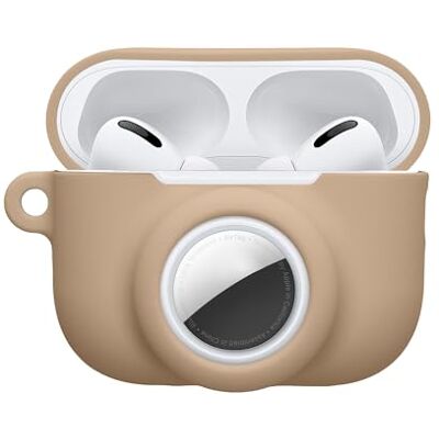 kwmobile Coque Compatible avec Apple Airpods Pro 3 Coque Coque pour Écouteurs sans Fil en Silicone avec Support pour AirTag et Mousqueton beige kwmobile Coque Compatible avec Apple Airpods Pro 3 Coque Coque pour Écouteurs sans Fil en Silicone avec Support pour AirTag et Mousqueton beige