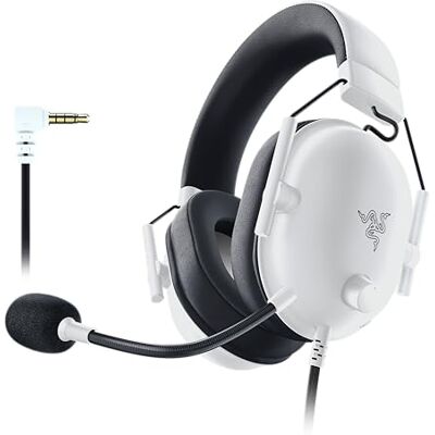 Razer BlackShark V2 X (Xbox) Casque filaire E-Sports pour console Xbox S X (250g, microphone cardioïde, membranes 50mm, annulation passive du bruit, jack 3,5mm) Blanc Razer BlackShark V2 X (Xbox) Casque filaire E-Sports pour console Xbox S X (250g, microphone cardioïde, membranes 50mm, annulation passive du bruit, jack 3,5mm) Blanc