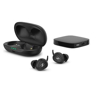 Sennheiser TV Clear Set, Écouteurs sans Fil avec réduction de Bruit Passive et Bluetooth, Intra-Auriculaires et Confortables, pour écouter la télévision Noir Sennheiser TV Clear Set, Écouteurs sans Fil avec réduction de Bruit Passive et Bluetooth, Intra-Auriculaires et Confortables, pour écouter la télévision Noir