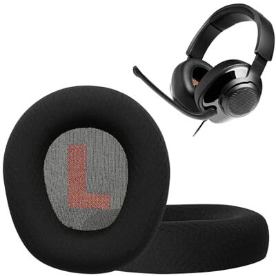 kwmobile 2x Coussinet de rechange compatible avec JBL Quantum 100M2 Coussinets en maille pour casque audio noir kwmobile 2x Coussinet de rechange compatible avec JBL Quantum 100M2 Coussinets en maille pour casque audio noir