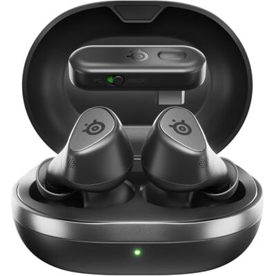 SteelSeries Arctis GameBuds™ pour Xbox Écouteurs gaming sans fil 2,4GHz + BT 5.3 ANC/Transparence Résistance à l’eau IP55 Batterie de 40 H Recharge sans fil Xbox, PS5, PC, Switch, mobile SteelSeries Arctis GameBuds™ pour Xbox Écouteurs gaming sans fil 2,4GHz + BT 5.3 ANC/Transparence Résistance à l’eau IP55 Batterie de 40 H Recharge sans fil Xbox, PS5, PC, Switch, mobile