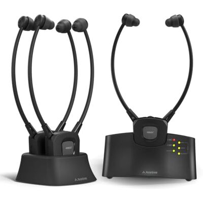 Avantree HT3831 – Casque TV sans Fil pour Seniors avec Contrôle du Volume L/R, Son Ambiant, 3 Modes EQ, Extensible Jusqu’à 10 Casques, Familles & Établissements de Soins Avantree HT3831 – Casque TV sans Fil pour Seniors avec Contrôle du Volume L/R, Son Ambiant, 3 Modes EQ, Extensible Jusqu’à 10 Casques, Familles & Établissements de Soins