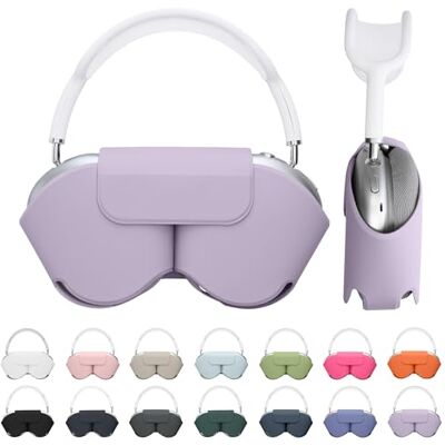 kwmobile Coque compatible avec Apple AirPods Max/AirPods Max 2 coque Housse de protection souple en polyester pour casque audio avec mode veille nuage violet kwmobile Coque compatible avec Apple AirPods Max/AirPods Max 2 coque Housse de protection souple en polyester pour casque audio avec mode veille nuage violet