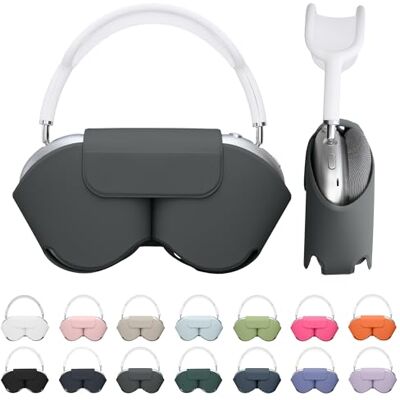 kwmobile Coque compatible avec Apple AirPods Max/AirPods Max 2 coque Housse de protection souple en polyester pour casque audio avec mode veille ardoise foncée kwmobile Coque compatible avec Apple AirPods Max/AirPods Max 2 coque Housse de protection souple en polyester pour casque audio avec mode veille ardoise foncée