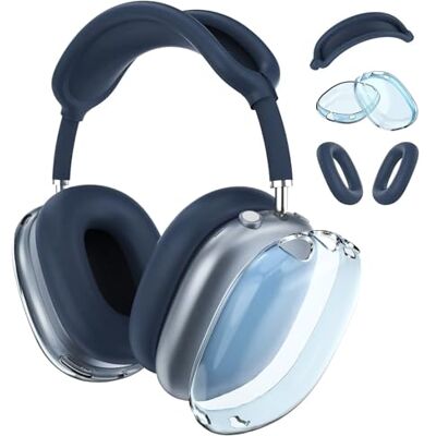 MMOBIEL Coque en Silicone pour AirPods Max Écouters par – Housses TPU Souple pour les Coupelles d’Oreille, Housse Silicone les Oreillettes et l’Arceau Anti-Rayures Coque de Protection Bleu MMOBIEL Coque en Silicone pour AirPods Max Écouters par – Housses TPU Souple pour les Coupelles d’Oreille, Housse Silicone les Oreillettes et l’Arceau Anti-Rayures Coque de Protection Bleu