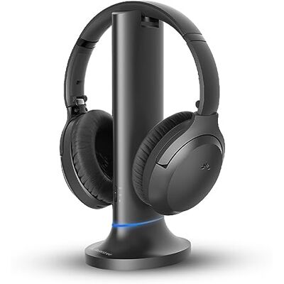 Avantree Opera Plus – Casque TV sans Fil, Dialogues clairs & Amplification du Volume pour Seniors, Pass-Through Optique pour Barre de Son, Base émetteur avec Charge Avantree Opera Plus – Casque TV sans Fil, Dialogues clairs & Amplification du Volume pour Seniors, Pass-Through Optique pour Barre de Son, Base émetteur avec Charge