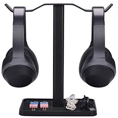 Avantree Neetto HS908 Double Support Casque pour Bureau, Stand et Rangement pour Casques Micro Sennheiser, Sony, Audio-Technica, Bose, Beats, Akg, Casques Gaming Avantree Neetto HS908 Double Support Casque pour Bureau, Stand et Rangement pour Casques Micro Sennheiser, Sony, Audio-Technica, Bose, Beats, Akg, Casques Gaming