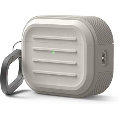 elago Coque Armor avec Mousqueton pour AirPods Pro 3 Mousqueton Inclus, Compatible avec la Charge sans Fil, Résistant aux Chocs, Protection Complète (Stone) elago Coque Armor avec Mousqueton pour AirPods Pro 3 Mousqueton Inclus, Compatible avec la Charge sans Fil, Résistant aux Chocs, Protection Complète (Stone)