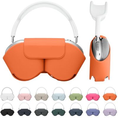 kwmobile Coque compatible avec Apple AirPods Max/AirPods Max 2 coque Housse de protection souple en polyester pour casque audio avec mode veille orange d'été kwmobile Coque compatible avec Apple AirPods Max/AirPods Max 2 coque Housse de protection souple en polyester pour casque audio avec mode veille orange d'été