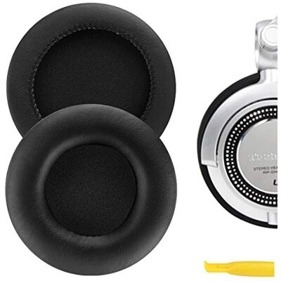 GEEKRIA Earpad for Technics RP-DH1200 DJ, MDR-V700, Z700, V700DJ, ATH-T2, ATH-PRO700 Headphones Replacement Ear Pad/Ear Cushion/Ear Cover/Earpads Repair Parts (Black Leather) GEEKRIA Earpad for Technics RP-DH1200 DJ, MDR-V700, Z700, V700DJ, ATH-T2, ATH-PRO700 Headphones Replacement Ear Pad/Ear Cushion/Ear Cover/Earpads Repair Parts (Black Leather)