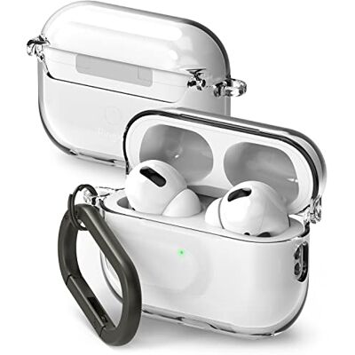 Ringke Hinge Case Compatible avec AirPods Pro 2 Coque Avant LED Visible Transparent PC Housse de Protection pour AirPods Pro 2e génération Transparent Ringke Hinge Case Compatible avec AirPods Pro 2 Coque Avant LED Visible Transparent PC Housse de Protection pour AirPods Pro 2e génération Transparent