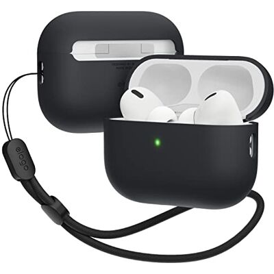 elago Coque Hybride Liquide avec Cordon pour AirPods Pro 2 avec Cordon, Protection Triple Couche, Résistant à la Poussière, Antichoc (Noir) elago Coque Hybride Liquide avec Cordon pour AirPods Pro 2 avec Cordon, Protection Triple Couche, Résistant à la Poussière, Antichoc (Noir)