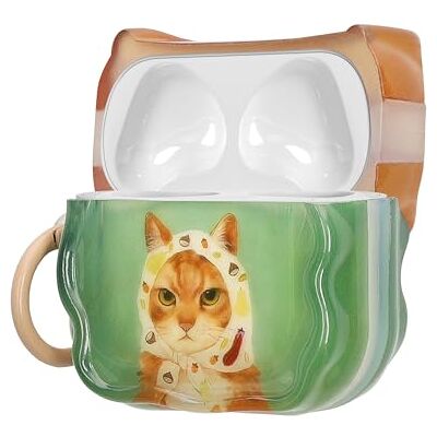 kwmobile Étui pour écouteurs intra-auriculaires pour Apple Airpods 4 Étui avec mousqueton Housse pour écouteurs Chat avec une écharpe kwmobile Étui pour écouteurs intra-auriculaires pour Apple Airpods 4 Étui avec mousqueton Housse pour écouteurs Chat avec une écharpe