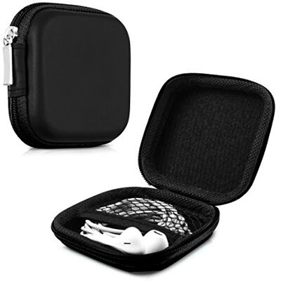 kwmobile Housse Compatible avec Casque audio Sacoche de Protection Rigide avec Fermeture Éclair pour Écouteurs noir kwmobile Housse Compatible avec Casque audio Sacoche de Protection Rigide avec Fermeture Éclair pour Écouteurs noir