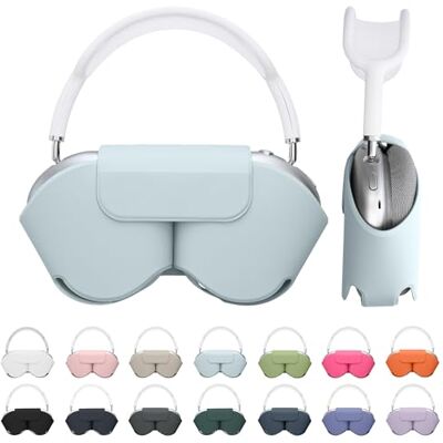 kwmobile Coque compatible avec Apple AirPods Max/AirPods Max 2 coque Housse de protection souple en polyester pour casque audio avec mode veille bleu clair kwmobile Coque compatible avec Apple AirPods Max/AirPods Max 2 coque Housse de protection souple en polyester pour casque audio avec mode veille bleu clair