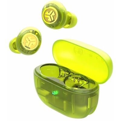 JLab Go Pop ANC Écouteurs Bluetooth avec Réduction de Bruit, 24+ h d’autonomie, Résistants à la Transpiration (IP55) avec Microphone, Appels Clairs et Multipoint, Vert Néon Transparent JLab Go Pop ANC Écouteurs Bluetooth avec Réduction de Bruit, 24+ h d’autonomie, Résistants à la Transpiration (IP55) avec Microphone, Appels Clairs et Multipoint, Vert Néon Transparent
