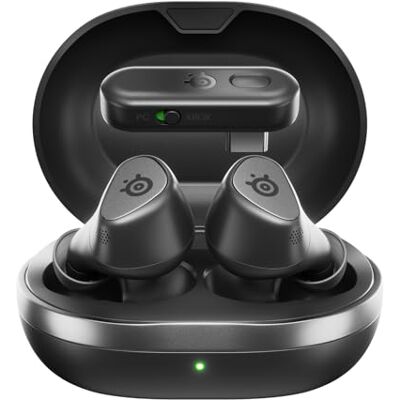 SteelSeries Arctis GameBuds pour Xbox – Écouteurs de jeu sans fil – 2,4 GHz + BT 5.3 – ANC/Transparence – Étanchéité IP55 – Xbox, PC, Switch 2, PS5, mobile – Noir (renouvelé) SteelSeries Arctis GameBuds pour Xbox – Écouteurs de jeu sans fil – 2,4 GHz + BT 5.3 – ANC/Transparence – Étanchéité IP55 – Xbox, PC, Switch 2, PS5, mobile – Noir (renouvelé)