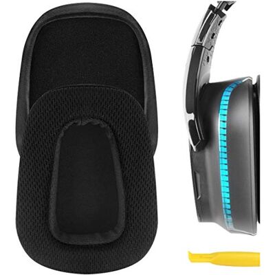 GEEKRIA QuickFit Coussinets de rechange en tissu maillé pour casque G533, G633, G635, G933, G935 Coussinets d'oreille, coussinets de casque, pièces de réparation d'oreillettes (Noir) GEEKRIA QuickFit Coussinets de rechange en tissu maillé pour casque G533, G633, G635, G933, G935 Coussinets d'oreille, coussinets de casque, pièces de réparation d'oreillettes (Noir)