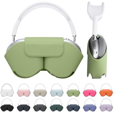 kwmobile Coque compatible avec Apple AirPods Max/AirPods Max 2 coque Housse de protection souple en polyester pour casque audio avec mode veille vert pastel kwmobile Coque compatible avec Apple AirPods Max/AirPods Max 2 coque Housse de protection souple en polyester pour casque audio avec mode veille vert pastel