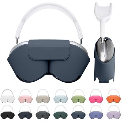 kwmobile Coque compatible avec Apple AirPods Max/AirPods Max 2 coque Housse de protection souple en polyester pour casque audio avec mode veille bleu vintage kwmobile Coque compatible avec Apple AirPods Max/AirPods Max 2 coque Housse de protection souple en polyester pour casque audio avec mode veille bleu vintage