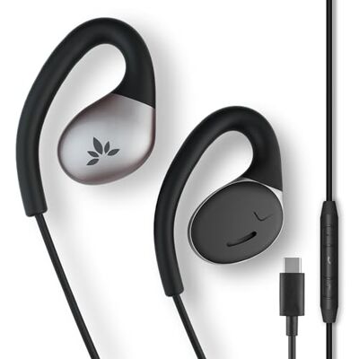 Avantree Resolve (Petit-Moyen) – USB-C Écouteurs Filaires Ouverts, Micro & Crochet, pour Femmes, Enfants, Petites Oreilles, Idéal Bureau, Extérieur, Maison Avantree Resolve (Petit-Moyen) – USB-C Écouteurs Filaires Ouverts, Micro & Crochet, pour Femmes, Enfants, Petites Oreilles, Idéal Bureau, Extérieur, Maison