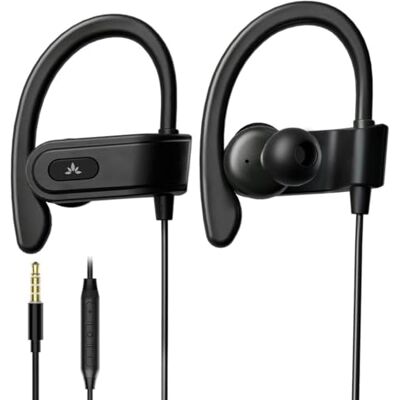 Avantree E171 Écouteurs filaires AUX 3,5mm avec micro et contrôle du volume, Compatibles avec téléphones traditionnels 3,5mm AUX, Casque filaire avec crochet d’oreille pour course & sport, Noir Avantree E171 Écouteurs filaires AUX 3,5mm avec micro et contrôle du volume, Compatibles avec téléphones traditionnels 3,5mm AUX, Casque filaire avec crochet d’oreille pour course & sport, Noir