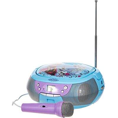 eKids FR-430 -CD Boom Box Reine des Neiges, Bleu eKids FR-430 -CD Boom Box Reine des Neiges, Bleu