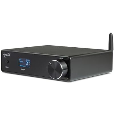 Dynavox Amplificateur HiFi DA-200 Compact Classe D Amplificateur numérique stéréo avec BT 5.0, USB DAC, optique et coaxial, sortie caisson de basses Boîtier en aluminium élégant Idéal pour Dynavox Amplificateur HiFi DA-200 Compact Classe D Amplificateur numérique stéréo avec BT 5.0, USB DAC, optique et coaxial, sortie caisson de basses Boîtier en aluminium élégant Idéal pour