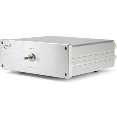 Dynavox AMP-S III Commutateur d'amplificateur et de haut-parleur avec boîtier en aluminium 2 paires d'enceintes vers 1 amplificateur ou 2 amplificateurs vers 1 paire LS Connexion par fiche banane Dynavox AMP-S III Commutateur d'amplificateur et de haut-parleur avec boîtier en aluminium 2 paires d'enceintes vers 1 amplificateur ou 2 amplificateurs vers 1 paire LS Connexion par fiche banane