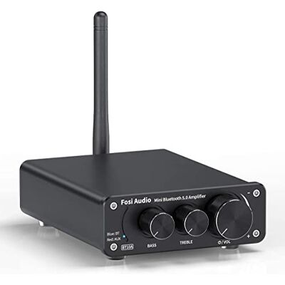 Fosi Audio BT10A Amplificateur Audio Stéréo Bluetooth 5.0 Récepteur 2 Canaux Classe D Mini Amplificateur Hi-Fi Intégré Pour Haut Parleurs Domestiques 50W x 2 TPA3116 Fosi Audio BT10A Amplificateur Audio Stéréo Bluetooth 5.0 Récepteur 2 Canaux Classe D Mini Amplificateur Hi-Fi Intégré Pour Haut Parleurs Domestiques 50W x 2 TPA3116