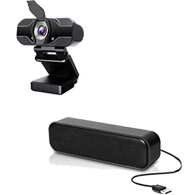 Pro-Ject Webcam d'entrée de gamme HD 1080p Barre de son USB Pack Bundle Compatible avec Mitel UC Pro-Ject Webcam d'entrée de gamme HD 1080p Barre de son USB Pack Bundle Compatible avec Mitel UC