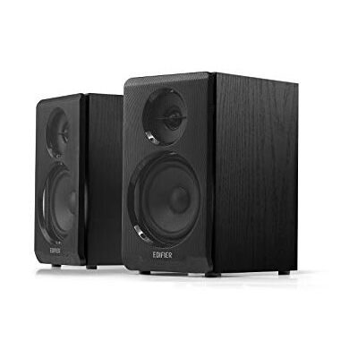 Edifier R33BT Enceintes d'ordinateur Bluetooth Actives Haut-Parleur d'étagère 2.0 Moniteur de Studio alimenté, Noir Edifier R33BT Enceintes d'ordinateur Bluetooth Actives Haut-Parleur d'étagère 2.0 Moniteur de Studio alimenté, Noir