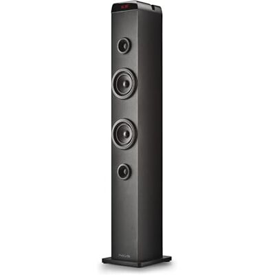 NGS Sky Charm Pro Tour de Son 50 W avec Bluetooth 5.4, Optique, USB, AUX-IN, Radio FM, Fonction Diffusion, Entrée Microphone Karaoké, Télécommande, Noir NGS Sky Charm Pro Tour de Son 50 W avec Bluetooth 5.4, Optique, USB, AUX-IN, Radio FM, Fonction Diffusion, Entrée Microphone Karaoké, Télécommande, Noir