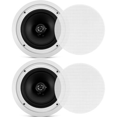 Pyle PDIC80T Haut-parleurs de plafond 20,3 cm avec transformateur 70 V Pyle PDIC80T Haut-parleurs de plafond 20,3 cm avec transformateur 70 V