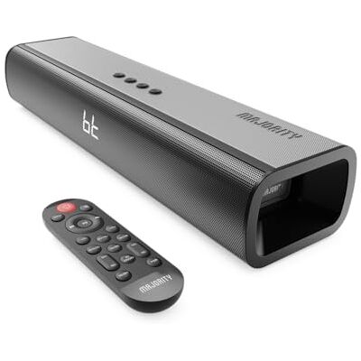Majority Naga 40 Barre de Son TV Bluetooth 80W 2.0 Enceintes pour Téléviseur HDMI Arc, AUX, Optique Enceinte TV Soundbar Mini Barre de Son PC Kit de Montage Mural et Télécommande Inclus Majority Naga 40 Barre de Son TV Bluetooth 80W 2.0 Enceintes pour Téléviseur HDMI Arc, AUX, Optique Enceinte TV Soundbar Mini Barre de Son PC Kit de Montage Mural et Télécommande Inclus