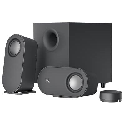 Logitech Z407 Haut-parleurs Bluetooth pour ordinateur avec caisson de basses et contrôle sans fil, son immersif, audio premium avec plusieurs entrées et haut-parleurs USB Noir (Reconditionné) Logitech Z407 Haut-parleurs Bluetooth pour ordinateur avec caisson de basses et contrôle sans fil, son immersif, audio premium avec plusieurs entrées et haut-parleurs USB Noir (Reconditionné)