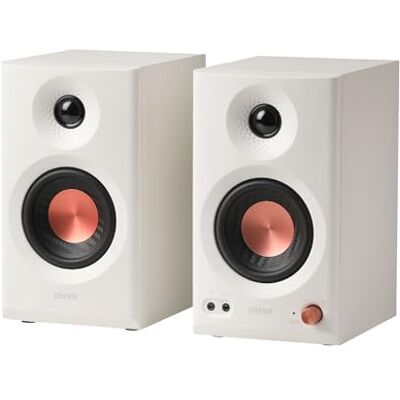 Edifier MR3 2.0 Enceintes Studio Compact Hi-Fi Sans Fil, Blanc Hi-Res Audio, Bluetooth 5.4, 2x18W, RCA, Aux, Contrôles Physiques, Application Mobile Edifier MR3 2.0 Enceintes Studio Compact Hi-Fi Sans Fil, Blanc Hi-Res Audio, Bluetooth 5.4, 2x18W, RCA, Aux, Contrôles Physiques, Application Mobile