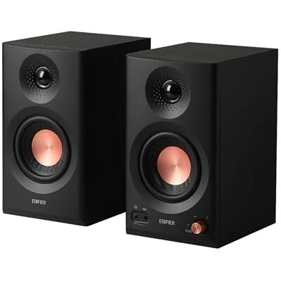 Edifier MR3 2.0 Enceintes Studio Compact Hi-Fi Sans Fil, Noir Hi-Res Audio, Bluetooth 5.4, 2x18W, RCA, Aux, Contrôles Physiques, Application Mobile Edifier MR3 2.0 Enceintes Studio Compact Hi-Fi Sans Fil, Noir Hi-Res Audio, Bluetooth 5.4, 2x18W, RCA, Aux, Contrôles Physiques, Application Mobile