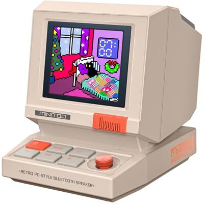 Divoom MiniToo Enceinte PC Bluetooth rétro avec écran pixel DIY Pixels Bluetooth & USB Audio Réveil à bruit blanc – Pour bureau, bureau, jeux ou comme cadeau Divoom MiniToo Enceinte PC Bluetooth rétro avec écran pixel DIY Pixels Bluetooth & USB Audio Réveil à bruit blanc – Pour bureau, bureau, jeux ou comme cadeau