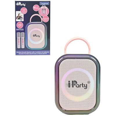 Lexibook , BTC030PKLXB Enceinte karaoké sans fil avec 2 microphones Rose Lexibook , BTC030PKLXB Enceinte karaoké sans fil avec 2 microphones Rose