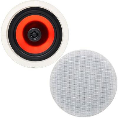 Herdio 6.5" 300Watts Encastré 2 Voies dans Le Plafond des Enceintes murales Parfait pour la Cuisine, Salle de séjour, Porche Couvert Herdio 6.5" 300Watts Encastré 2 Voies dans Le Plafond des Enceintes murales Parfait pour la Cuisine, Salle de séjour, Porche Couvert