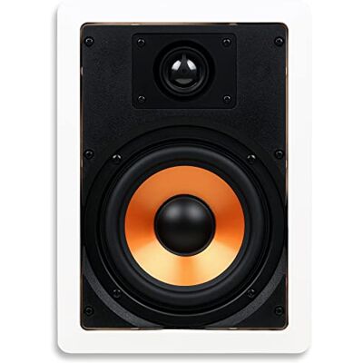 Micca M-6S Enceinte murale 2 voies de 16,5 cm avec tweeter pivotant à dôme en soie de 2,5 cm (chacun, blanc) Micca M-6S Enceinte murale 2 voies de 16,5 cm avec tweeter pivotant à dôme en soie de 2,5 cm (chacun, blanc)