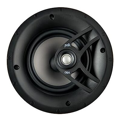 Polk Audio V60 Enceinte encastrable plafond 16,5 cm, Blanc Woofer 16,5 cm Dynamic Balance, tweeter orientable 1,9 cm, grille magnétique Polk Audio V60 Enceinte encastrable plafond 16,5 cm, Blanc Woofer 16,5 cm Dynamic Balance, tweeter orientable 1,9 cm, grille magnétique