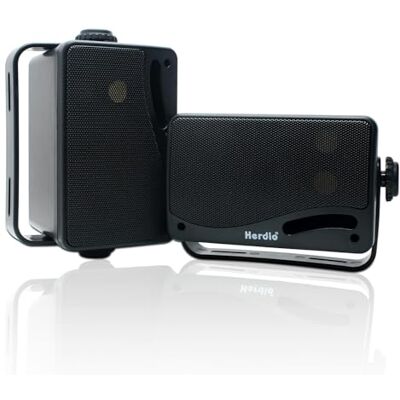 Herdio Lot de 2 haut-parleurs Bluetooth de 3,5" 3 voies 200 W Étanche Résistant aux intempéries Pour extérieur, intérieur, patio, jardin, terrasse, camping, bateau, terrasse, restaurant - Herdio Lot de 2 haut-parleurs Bluetooth de 3,5" 3 voies 200 W Étanche Résistant aux intempéries Pour extérieur, intérieur, patio, jardin, terrasse, camping, bateau, terrasse, restaurant -