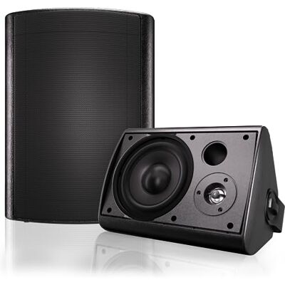 Herdio 6,5 pouces Bluetooth 400 W Haut-parleur d'extérieur étanche pour jardin, terrasse, restaurant (noir) Herdio 6,5 pouces Bluetooth 400 W Haut-parleur d'extérieur étanche pour jardin, terrasse, restaurant (noir)